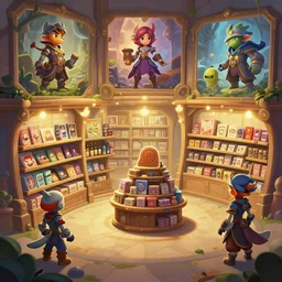 photo cartoon illustration comic manga painting of store environement : 6 fantasy environement, digital painting, volumetric lighting by feng zhu, 3 d alejandro alvarez alena aenami artworks in 4 k beeple, by thomas kinkade hearstone league of legends dofus overwatch