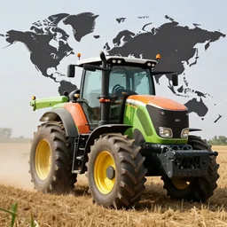 agricultural machinery as a world leader, matte painting, trending on artstation