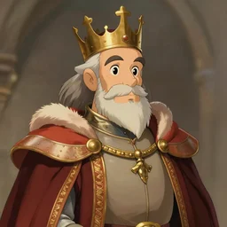 portrait of a medieval old king arthur, cartoon character, artstation, elegant, highly detailed, digital painting, concept art, smooth, sharp focus, illustration, art by studio ghibli, makoto shinkai, don bluth, fujita goro, jean giraud, atey ghailan, akihiko yoshida, tom whalen 8 k