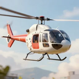 flying helicopter - dog, digital art, highly detailed