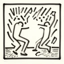 drawing by keith harring