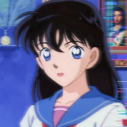 blurry and dreamy screencap of a character from 9 0 s satoshi kon anime, character design by yoshitaka amano, glitchy vhs tape, abstract patterns in the background, perfect blue color palette, noisy film grain effect, blurry image, renessaince oil painting