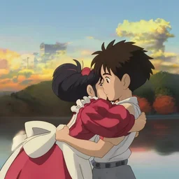 sunset by hayao miyazaki