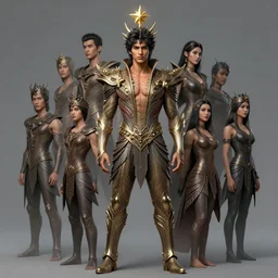 full body portrait of avan jogia as a magical star guardian. detailed face, concept art, intricate, highly detailed 8 k, smooth, sharp focus, handsome and aesthetic shape of face and body, artgerm, artstation, art by zexi guo and nira and junpei suzuki and gharliera and rinotuna
