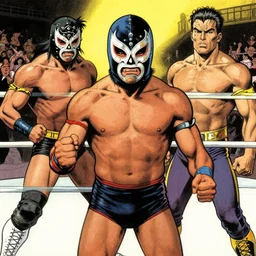 lucha libre, gorilla mask, by casey weldon, by todd schorr, by paul ranson, by moebius