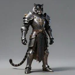 commission of a black tiger knight,character design by charles bowater,greg rutkowski,ross tran,hyperdetailed,hyperrealistic,4k,deviantart,artstation,professional photography,concept art