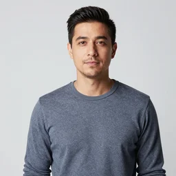 a studio portrait photo of a man