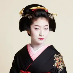 Portrait Photograph of a Japanese Geisha Fuji Pro 400H