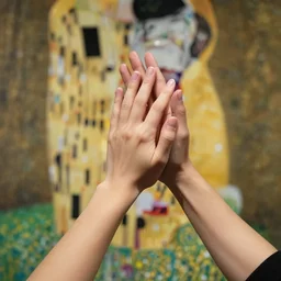 stable diffusion accidently making good hands by waterhouse, craig mullins, ruan jia, gustave klimt, beautiful!!!!!!! hands!!!!!!!!!!!!!!!! high five