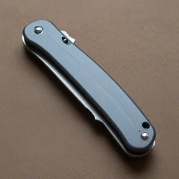 A folding knife, highly detailed