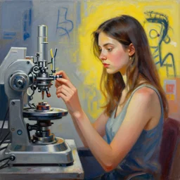 a beautiful painting beautiful girl of machine, by jean michel basquiat painting, lumion render