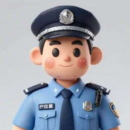 a police officer with donut face, lowbrow, matte painting, 3 - d highly detailed, in the style of mark ryden,