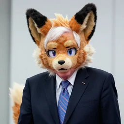 photograph of bernie sanders as his fursona taken by annie leibovitz