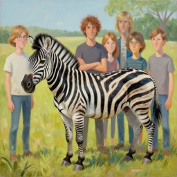 a beautiful painting of a were - zebra by mynameistran and artgerm and wlop and loish and alex grey and wlop and wes anderson and spike jonze, trending on artstation