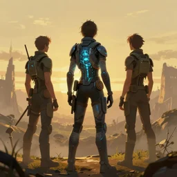 planner raezil, art by alex schomburg and syd mead, trending on artstation, bioluminescence rear view in the golden hour, stuckism, 4 k hd wallpaper, fantasy artist, gond painting