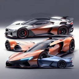 a sports car concept design based on nissan and acura sports cars, concept car, car design, pintrest, photoreal, symmetry, by ash thorp and colorsponge