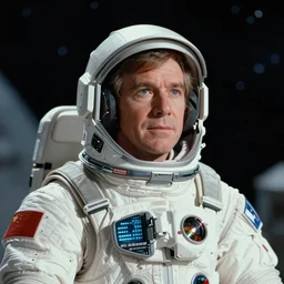 film still of young old Tommy Chong as Dr. Dave Bowman in 2001 A Space Odyssey