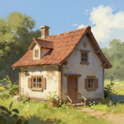 house, artstation painting