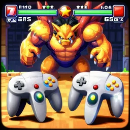 intense Nintendo 64 boss fight.