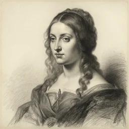 study of a woman by peter paul rubens. chalk.