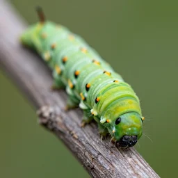 close up of a caterpillar