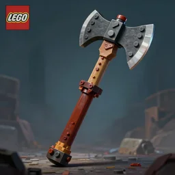 a lego axe of the insane : a massive two - handed axe that is said to be cursed., artstation, concept art, smooth, sharp focus ilustration hq, painting in the style of the movie poster, octane render, hyperrealistic, aenaluck, artgerm and roberto ferri and greg rutkowski