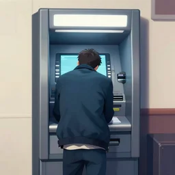 man trapped in a atm, digital art - 9