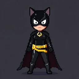 catwoman, pixel art