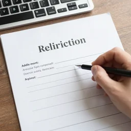 photo of somebody's job application