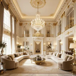 exquisitely detailed brightly lit interior rendering of a beautiful luxurious house by joseph paxton, well furnished, wide shot, by beksinski, giger, greg rutkowski, ultra realistic