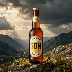 tom scott as beer brand logo