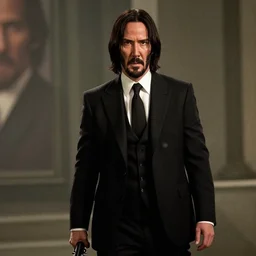 film still of Kate Beckinsale as John Wick in John Wick 2014, 4k