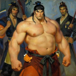 wuxia, beefy male, character design, colorful, painting by gaston bussiere, craig mullins, j. c. leyendecker, tom of finland