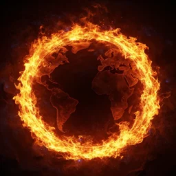 the ring of fire, the ring of fire, global lighting, digital art, artstation