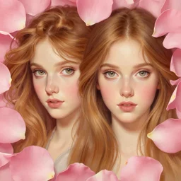 pink petals with a ahape of a wonderful aubrey plaza and christina ricci, intricate, elegant, highly detailed, wonderful eyes, sweet, digital painting, artstation, concept art, smooth, sharp focus, illustration, art by artgerm and greg rutkowski and alphonse mucha and william - adolphe bouguereau