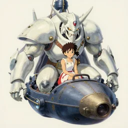 monster attack character portrait daughter of the white herald on an imperial airship, hidari, color page. by goro fujita & studio ghibli, rim light, exquisite lighting, clear focus, very consistent, plain background, soft painting, photorealistic, unreal engine 5, 8 k, painting, sharp focus, very detailed, artstation