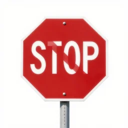 stop sign without saying stop