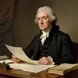thomas jefferson signing the declaration of independence, by kawacy