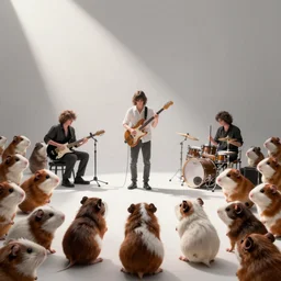The White Stripes playing to a crowd of hamsters