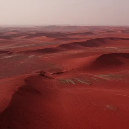 red landscape from fantasy imaginery
