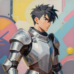 greg manchess portrait painting of partially armored rei ayanami from neon genesis as overwatch character, medium shot, asymmetrical, profile picture, organic painting, sunny day, matte painting, bold shapes, hard edges, street art, trending on artstation, by huang guangjian and gil elvgren and james ryman and ruan jia