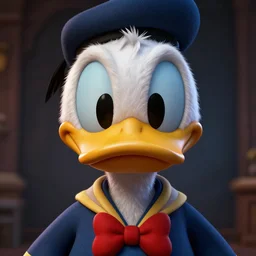 hyperrealistic mixed media image of Scrooge McDuck (duck face), stunning 3d render inspired art by István Sándorfi and Greg Rutkowski, perfect facial symmetry, realistic, highly detailed attributes and atmosphere, dim volumetric cinematic lighting, 8k octane extremely hyper-detailed render, post-processing, masterpiece,