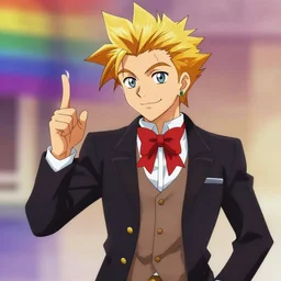 ace attorney cg art of trucy wright at gay pride