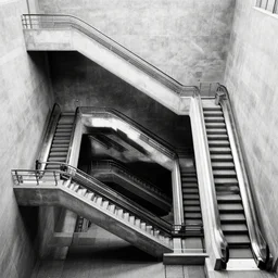 m. c. escher - esque escalators that lead to nowhere