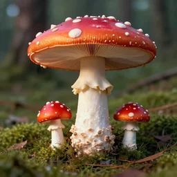 greg rutkowski.amanita muscaria is mushroom smurf house