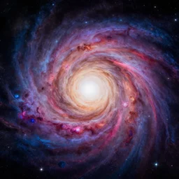 staring into the infinity of the universe, surrealism, colorful, hyperrealistic, digital art