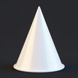 3 d illustration conical shape, with triangle