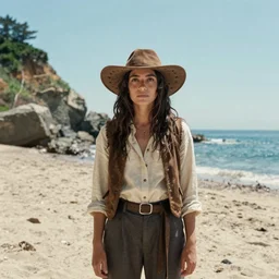 First image from Paul Thomas Anderson's new film Big Sur, starring Sofia Boutella as a 19th century prospector. Cinematography by Michael Bauman, shot on Kodak Vision 200T. 8k print.