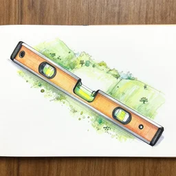 level design sketch, top down, hand drawn, bird's eye view, orthographic, colored