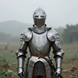 a portrait of a knight in a scenic environment by bayard wu